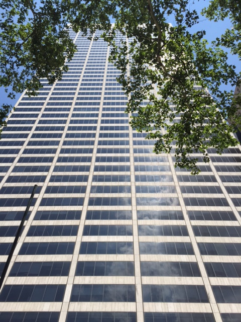A building bordering Bryant Park.